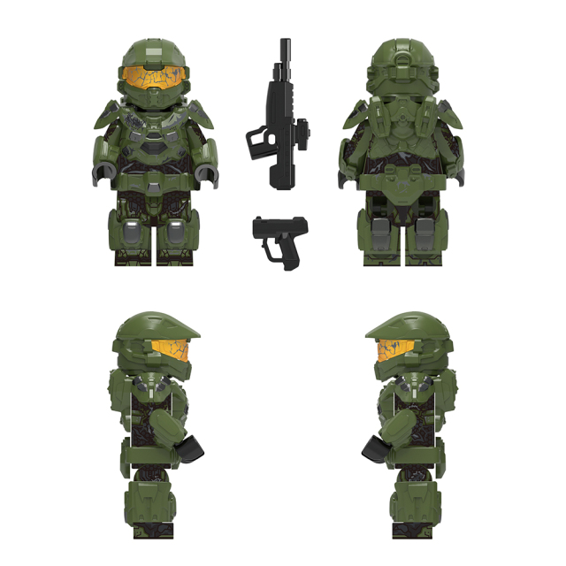 Block Toys MJQ357-MJQ359 Halo figures Military Figures Building Blocks Kids Toys