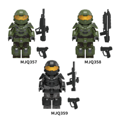 Block Toys MJQ357-MJQ359 Halo figures Military Figures Building Blocks Kids Toys