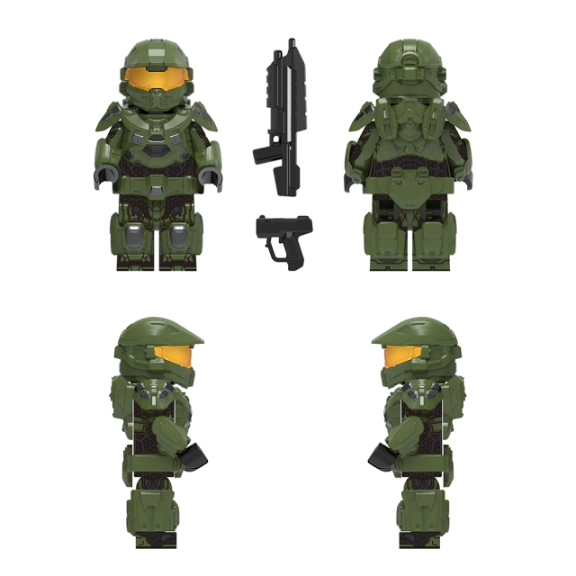 Block Toys MJQ357-MJQ359 Halo figures Military Figures Building Blocks Kids Toys