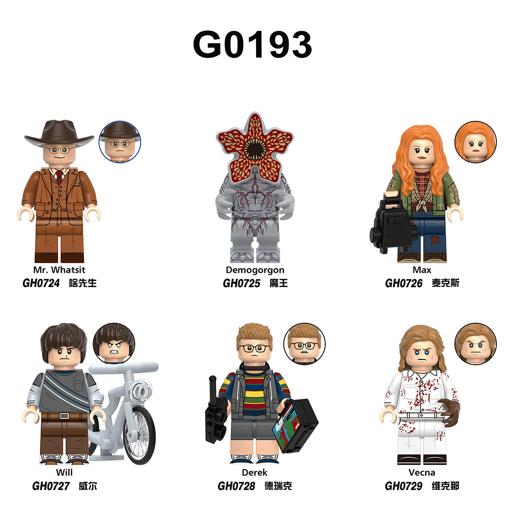 G0193 Stranger Things Season 1 Mini Collect  Children minifigures Educational Building Blocks Kids  Gift Toys