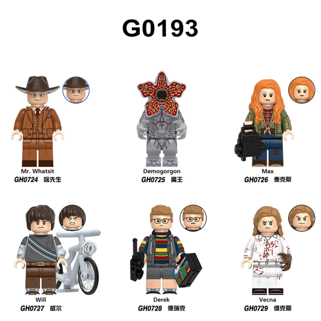 G0193 Stranger Things Season 1 Mini Collect  Children minifigures Educational Building Blocks Kids  Gift Toys