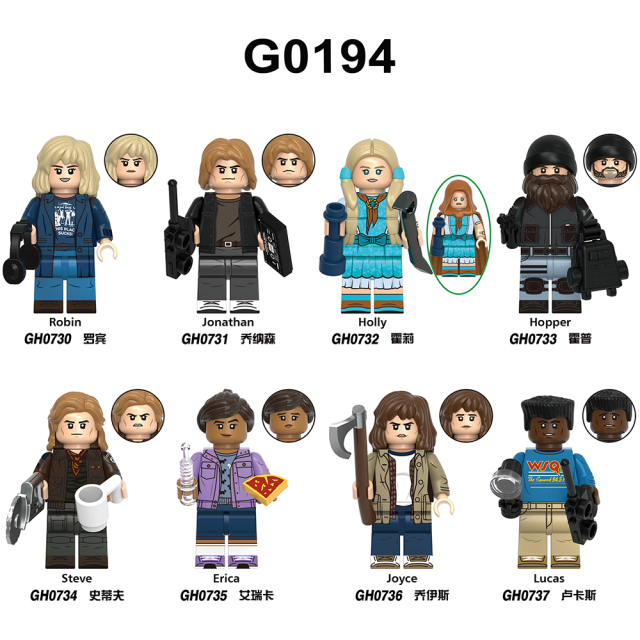 G0194 Stranger Things Season 1 Mini Collect  Children minifigures Educational Building Blocks Kids  Gift Toys