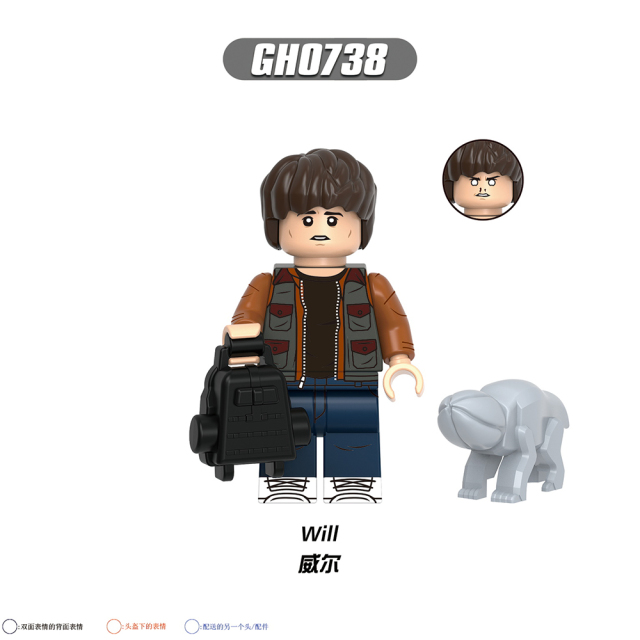 G0195 Stranger Things Season 1 Mini Collect  Children minifigures Educational Building Blocks Kids  Gift Toys