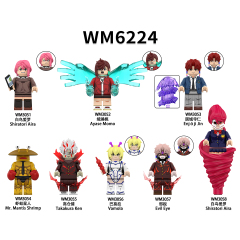 WM6224 DAN DA DAN Shiratori Aira Ayase Momo Enjoji Jin Mini Figures Building Blocks Plastic Bricks Kids Gift Toys