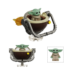 6B011-6B012 Anime Space Wars Baby Yoda Juguetes Building Block Sets Kids Toys