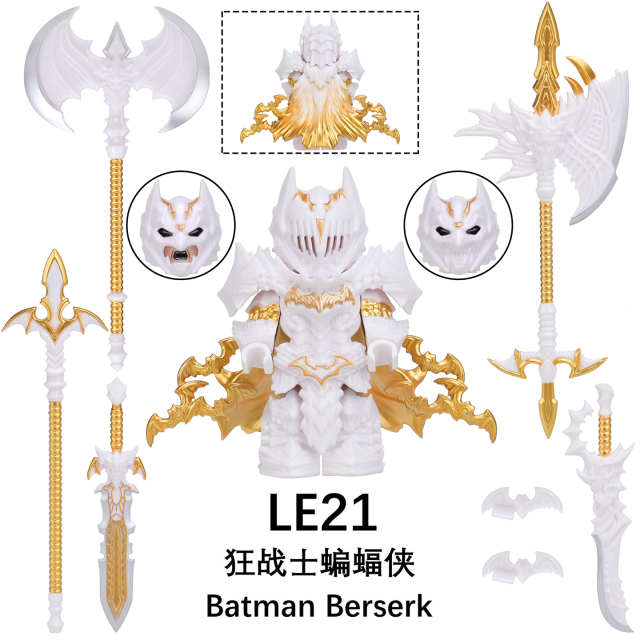 LE21-LE23 Batman Berserk Marvel superhero mini figures juguetes mini toys building blocks sets Toys for kids