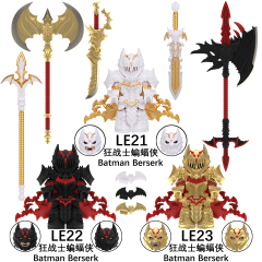 LE21-LE23 Batman Berserk Marvel superhero mini figures juguetes mini toys building blocks sets Toys for kids