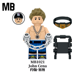 MB1020-1024 WWE The Rock John Cena Mini  figures juguetes building blocks sets Toys for kids