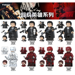 TV6221-6223  Marvel Super Heroes Movie  Mini Figures Collect Plastic Building Blocks Children Gift Toys