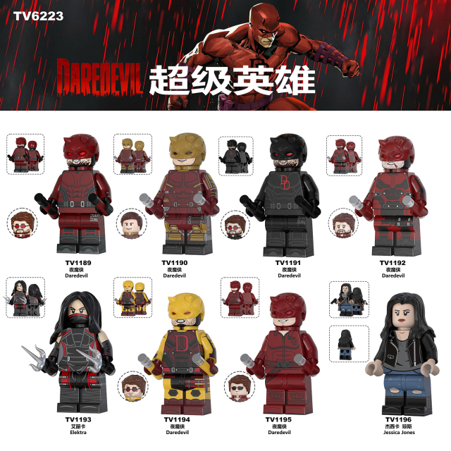 TV6221-6223  Marvel Super Heroes Movie  Mini Figures Collect Plastic Building Blocks Children Gift Toys