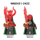 WM2421-2422 Hellboy Mini Figures Building Blocks Plastic Bricks Kids Gift Toys