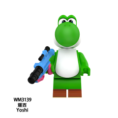 WM6235 Super Mario Kinopio Luigi Koopa Wario Princess Peach Yoshi Waluigi mini figures juguetes mini toys building blocks sets Toys for kids