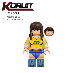 KT1080  Soccer Football Cheerleader Juguetes Children Building Block Sets Kids Toys