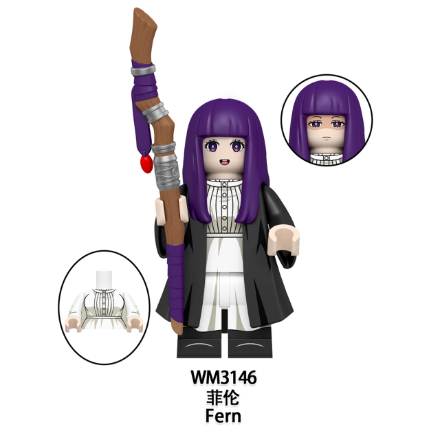 Wm6236 Anime One Piece Minifigures Frieren Himmel Fern Stark Building Blocks Toys