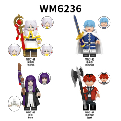 Wm6236 Anime One Piece Minifigures Frieren Himmel Fern Stark Building Blocks Toys