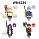 Wm6236 Anime One Piece Minifigures Frieren Himmel Fern Stark Building Blocks Toys
