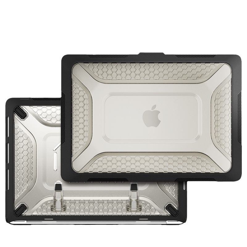 macbookair15.3/13.6 protective case Apple pro laptop protective case anti-collision heat dissipation cross-border