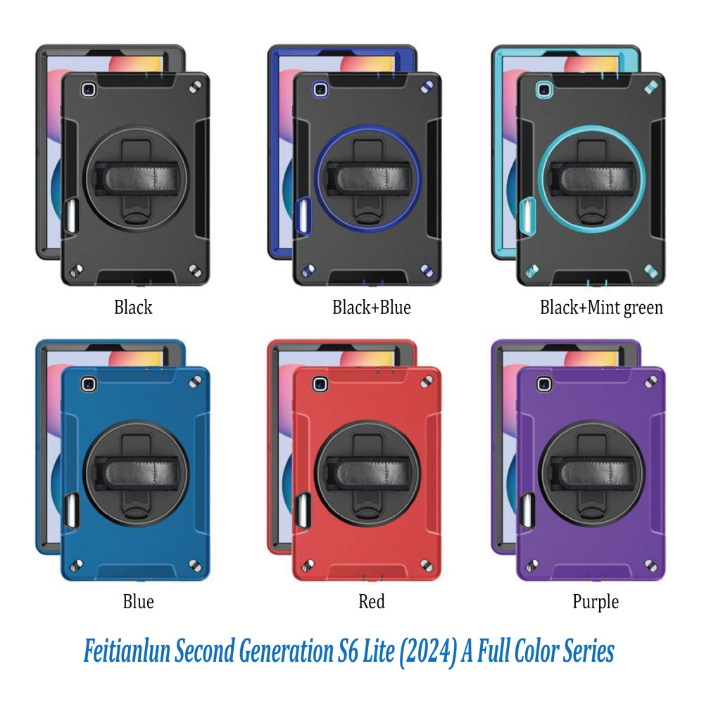 2024 suitable for ipad protective case air6 Samsung Lenovo three-proof anti-fall handheld pen slot tablet protective case