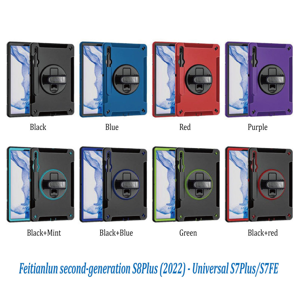 2024 suitable for ipad protective case air6 Samsung Lenovo three-proof anti-fall handheld pen slot tablet protective case