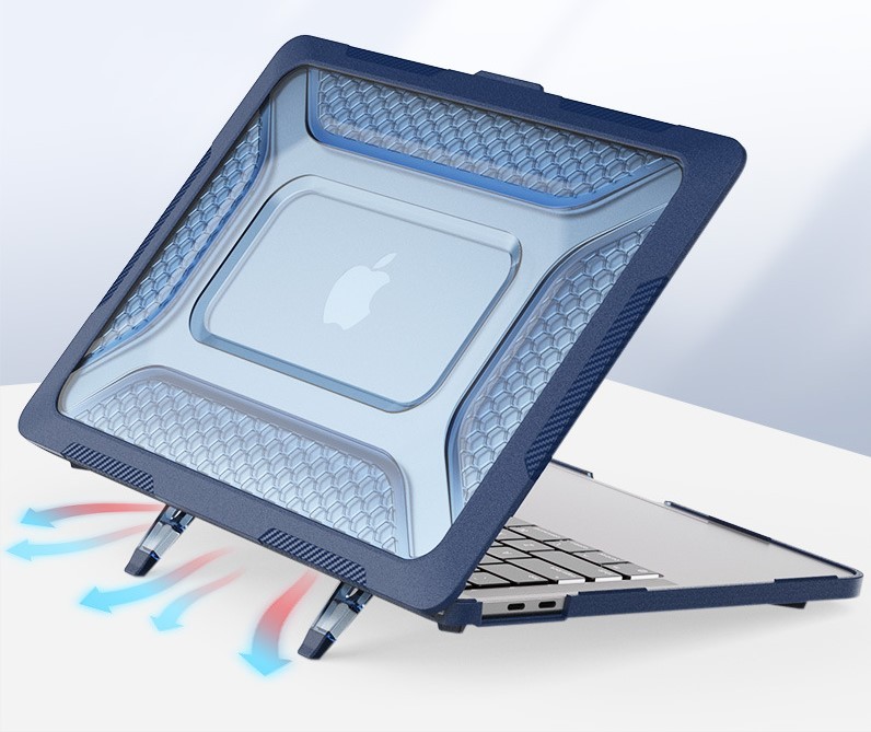 macbookair15.3/13.6保护套苹果pro笔记本电脑保护壳防撞散热跨境