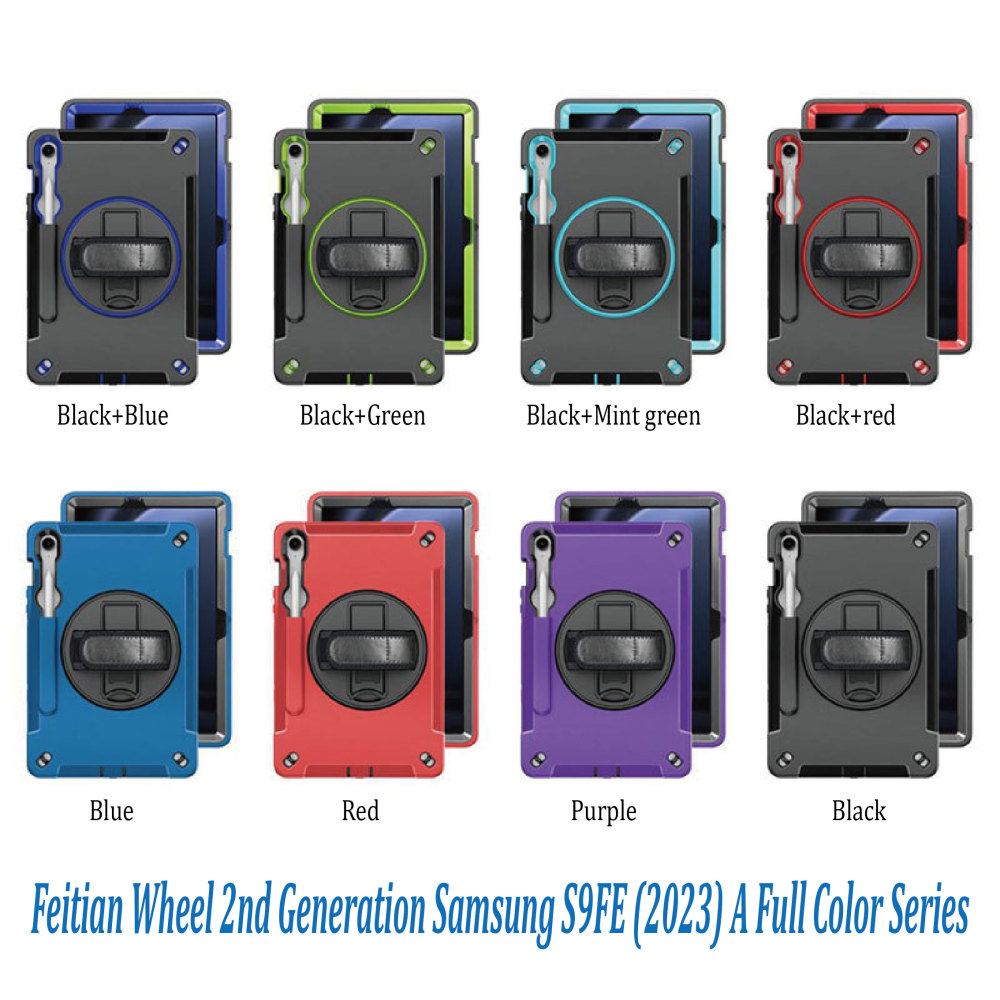 2024 suitable for ipad protective case air6 Samsung Lenovo three-proof anti-fall handheld pen slot tablet protective case