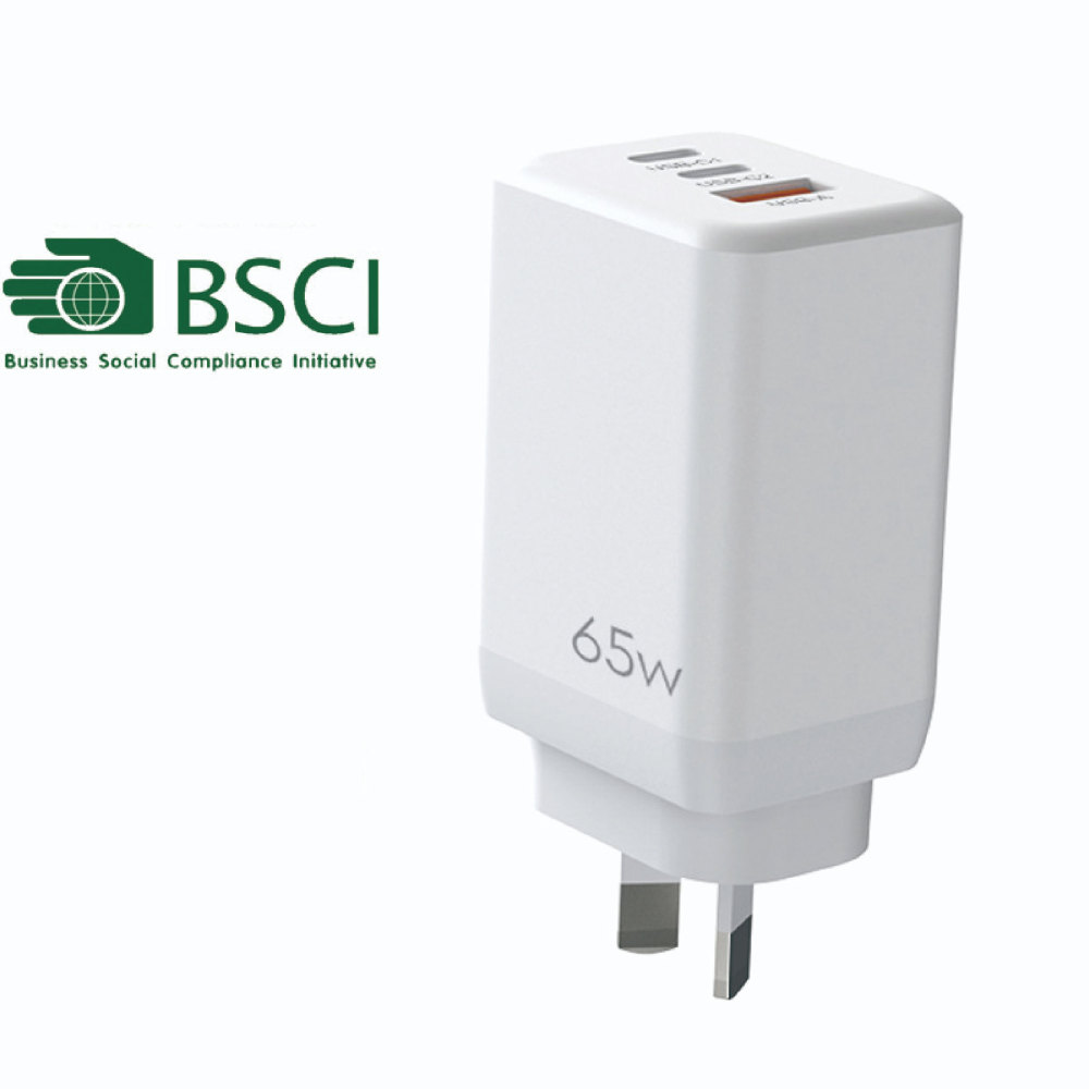 SAA certified PD65W Australian standard charger GaN GaN 2C1A lipstick fast charging AUPLUG charging head