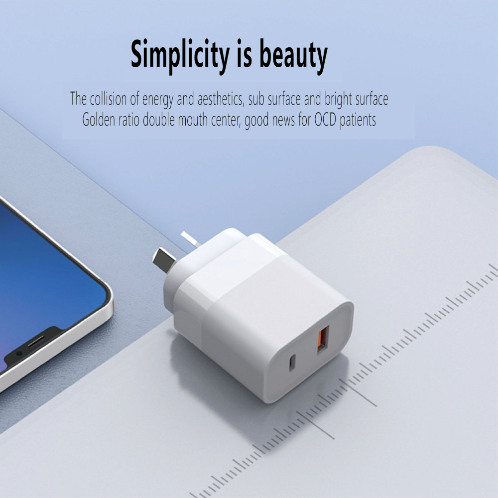 SAA certified PD30W fast charging charger GaN30W Australian standard charger multi-protocol mobile phone fast charging