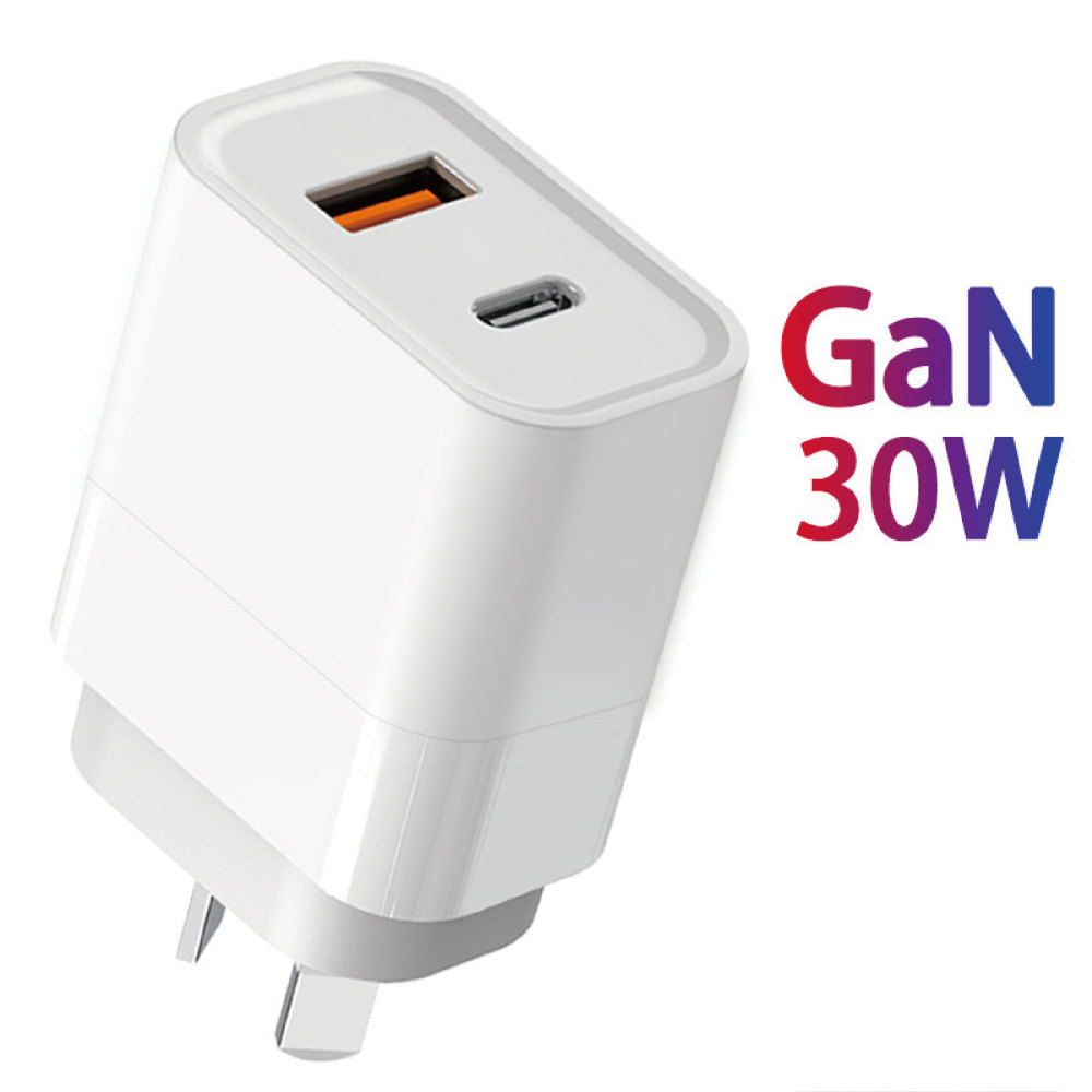 SAA certified PD30W fast charging charger GaN30W Australian standard charger multi-protocol mobile phone fast charging