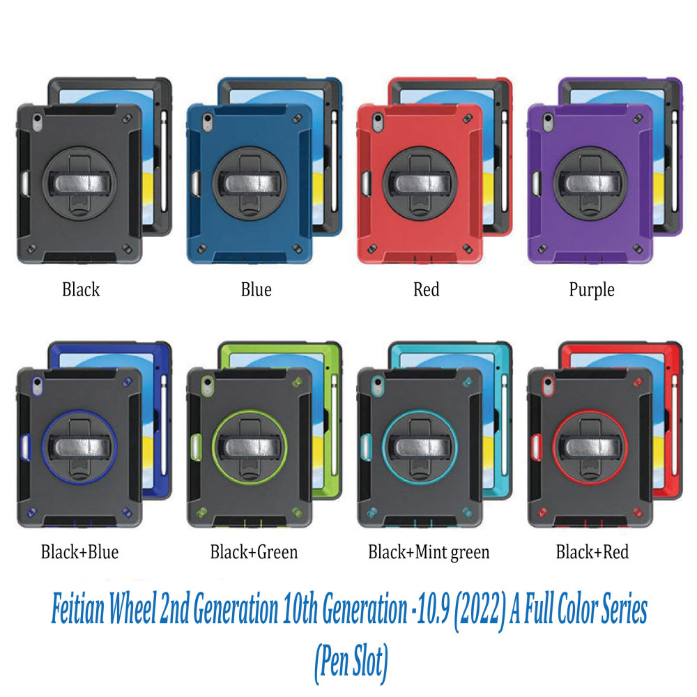 2024 suitable for ipad protective case air6 Samsung Lenovo three-proof anti-fall handheld pen slot tablet protective case
