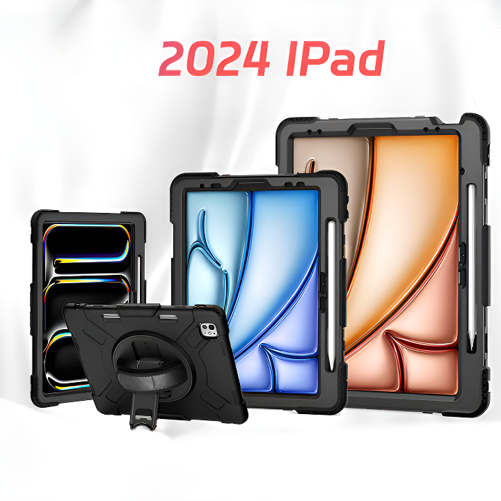 2024 suitable for iPad pro13 three-proof tablet protective case full-cover anti-fall shell air5 tablet protective case
