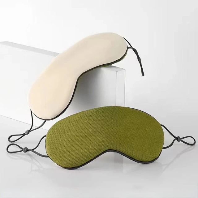 両面温かくて涼しい睡眠用アイシェード 目隠し 調節可能なストラップ 旅行用遮光アイマスク バイカラー ユニセックス アイパッチ