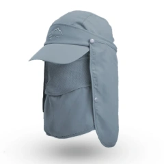 Multifunction Foldable Quick Drying Waterproof Hat UV Protection Outdoors Baseball for Men Camping Face Neck Protection Sun Cap