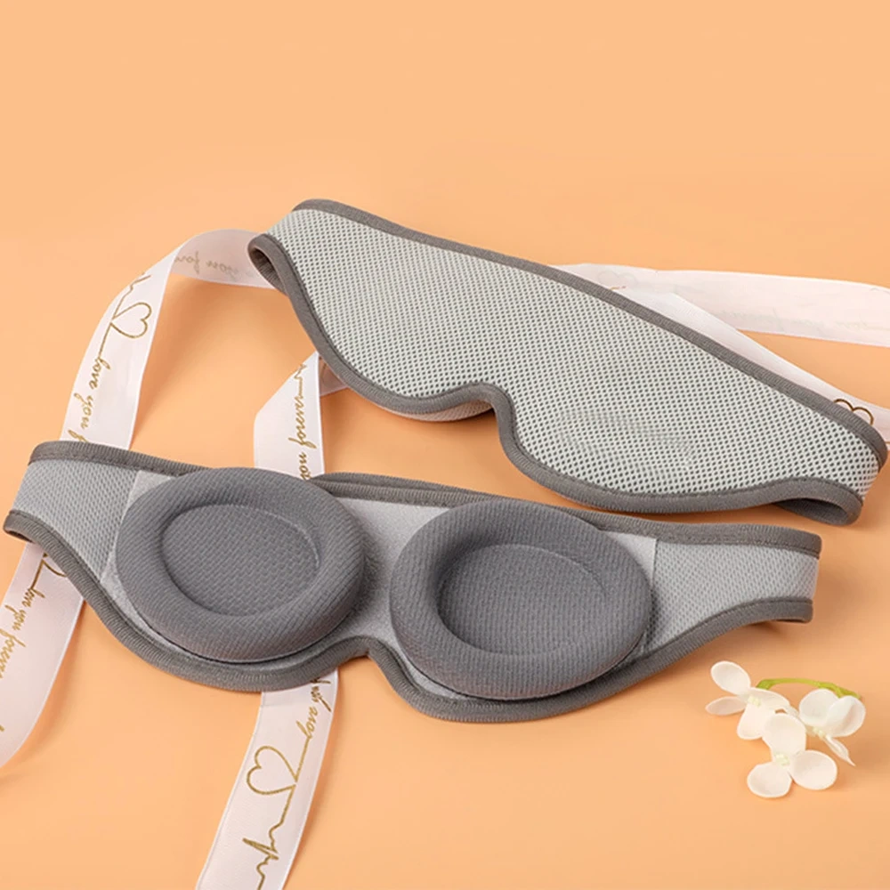 Soft Slim Sleep Mask 100% Blackout 3D Eye Mask Zero Eye Pressure Adjustable Sleeping Mask for Women Men Sleeping Aid Sleepmasker