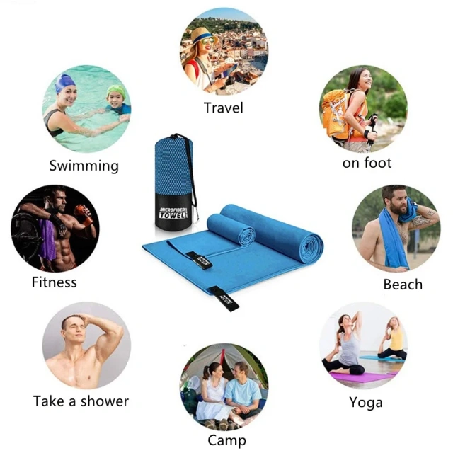 Microfiber Quick Dry Sports Beach Towel Outdoor Thick Travel Gymnastics Fitness Jogging Swimming Yoga Naturehike Sea Big Towel