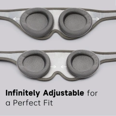 ソフトスリムスリープマスク 100% 遮光 3D アイマスク ゼロアイプレッシャー 調節可能 睡眠マスク 女性 男性 睡眠補助 スリープマスク