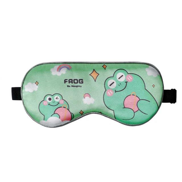子供用サテンシルクアイマスク プリント柄 快適な睡眠 目の健康に欠かせないアイカバー