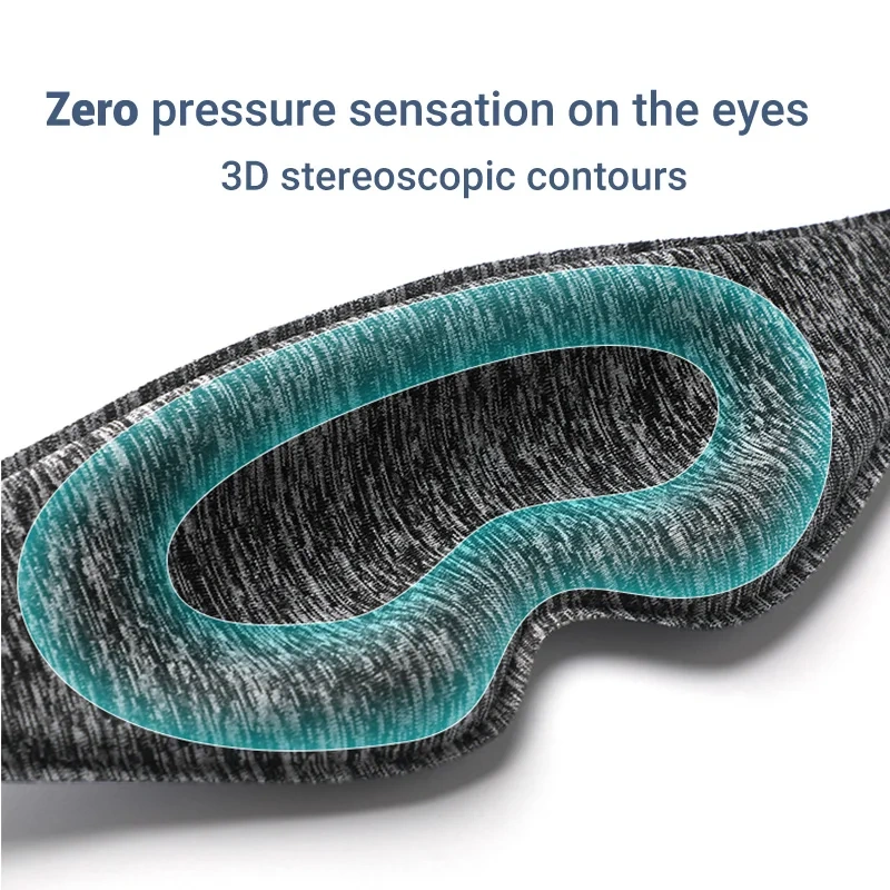 Customize Sleep Eye Mask 3D Contoured 3d Block Out Light 3D Eyemask Contoured Sleep Mask Memory Foam 3D Sleeping Mask