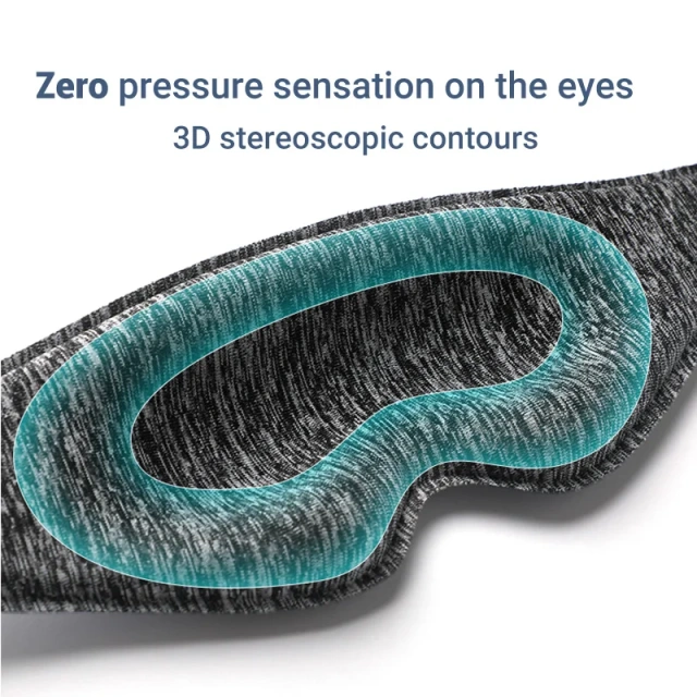 カスタマイズ睡眠アイマスク 3D 輪郭 3D 遮光 3D アイマスク 輪郭睡眠マスク メモリーフォーム 3D 睡眠マスク