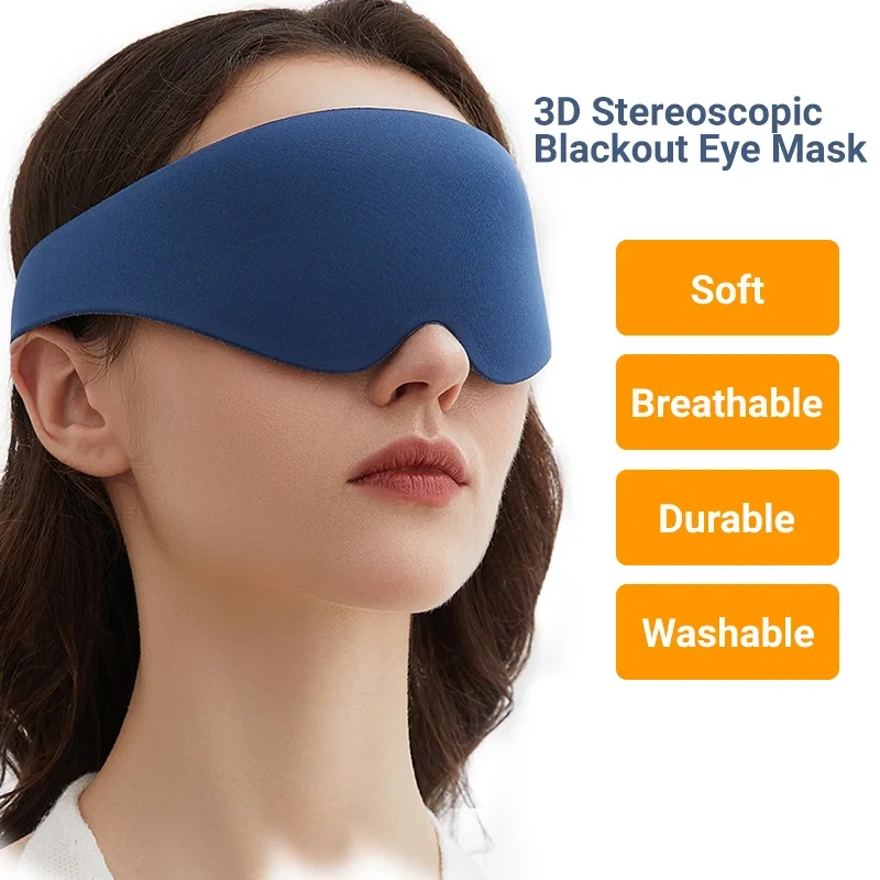 Customize Sleep Eye Mask 3D Contoured 3d Block Out Light 3D Eyemask Contoured Sleep Mask Memory Foam 3D Sleeping Mask