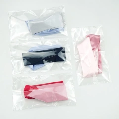 高級ヘアアクセサリー 100% サテン クロス ワイド ヘッドバンド 女性用