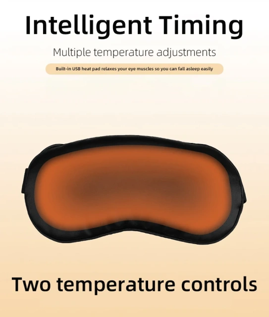 シルクサテンスリープマスク 快適なスチームアイマスク 目隠し睡眠加熱アイマスク 家庭用