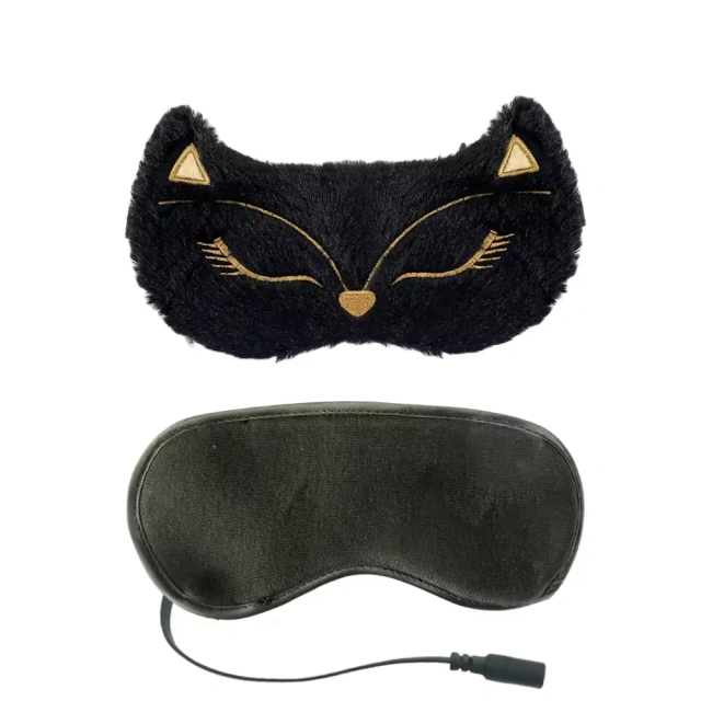 Mokomoko 電気加熱睡眠アイマスク LED スクリーンコントローラー 調節可能なストラップ アイケアポーチ カスタマイズロゴ利用可能