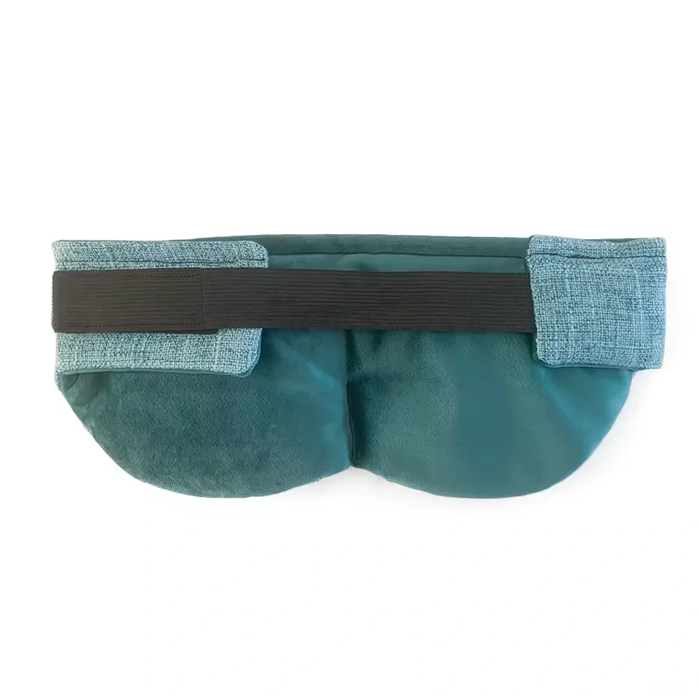 Customized Weighted Eye Pillow Foldable Portable Dual Fabric Design with Organic Seeds For Meditation Yoga Eye Pain Relief