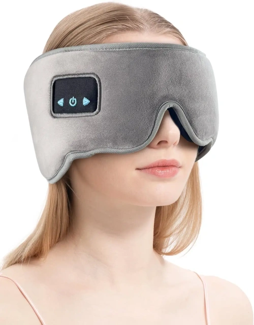 横向き寝用ヘッドホンヘッドバンド、ワイヤレス Bluetooth スピーカー付きスリープマスク