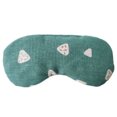 目の疲れを和らげるラベンダー入りの温冷電子レンジ加重リネンアイピローアイマスク