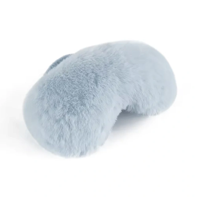 カスタム加重電子レンジアイマスク 温冷ソフトふわふわフェイクファープラッシュスリープマスク アロマセラピーアイピロー