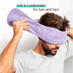 加重アイマスク、光を遮断、目の圧力ゼロ、ビーズ付き睡眠用アイカバー、リラクゼーションと旅行用の目隠し