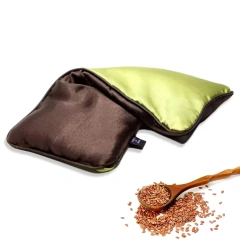 スラブサテンアイピロー 滑らかでソフトな冷却リラクゼーション フラックスシードラベンダーの香り 自然の目に優しい圧力 スパ