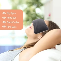 ラベンダーの加重アイピロー、電子レンジ対応の湿熱アイコンプレッションマスク、洗えるカバー付き、睡眠、ヨガ、片頭痛緩和に