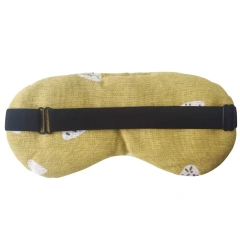 目の疲れを和らげるラベンダー入りの温冷電子レンジ加重リネンアイピローアイマスク